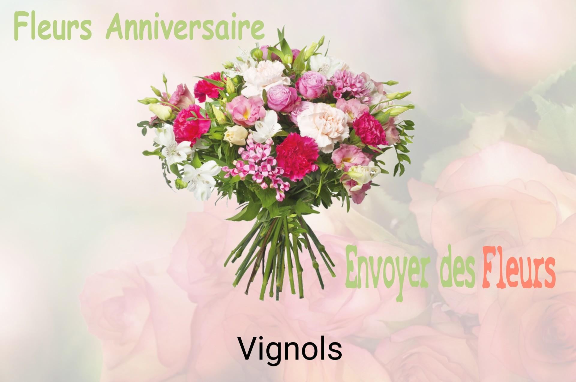 Bouquet de fleurs d’anniversaire livré à Vignols